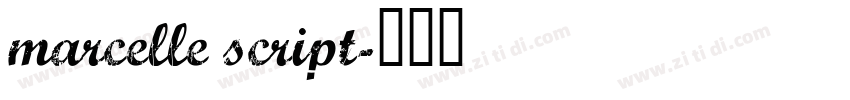marcelle script字体转换